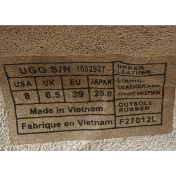 UGG Alloway Studded Black Loafers Shoes Slip On Flats F27012L Women's Size 8 - Picture 3 of 5